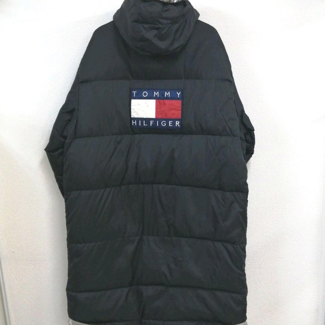 vintage TOMMY flag long down jacket