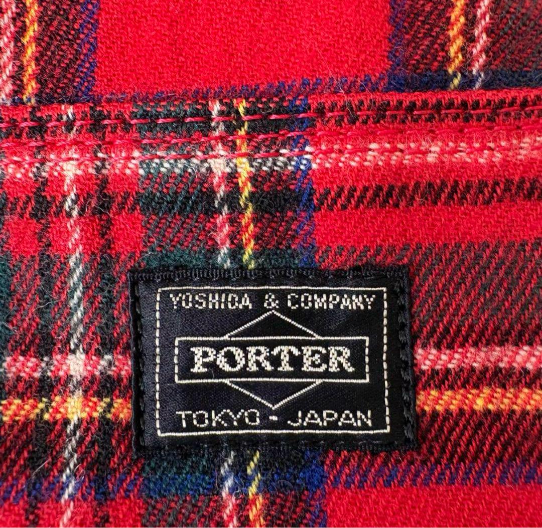 PORTER ポーター　ハンドバッグ　レッスントートバッグ　チェック柄　A4可能