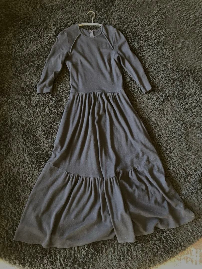 ボーダーズアットバルコニー ウィークエンドワンピース ネイビー 36