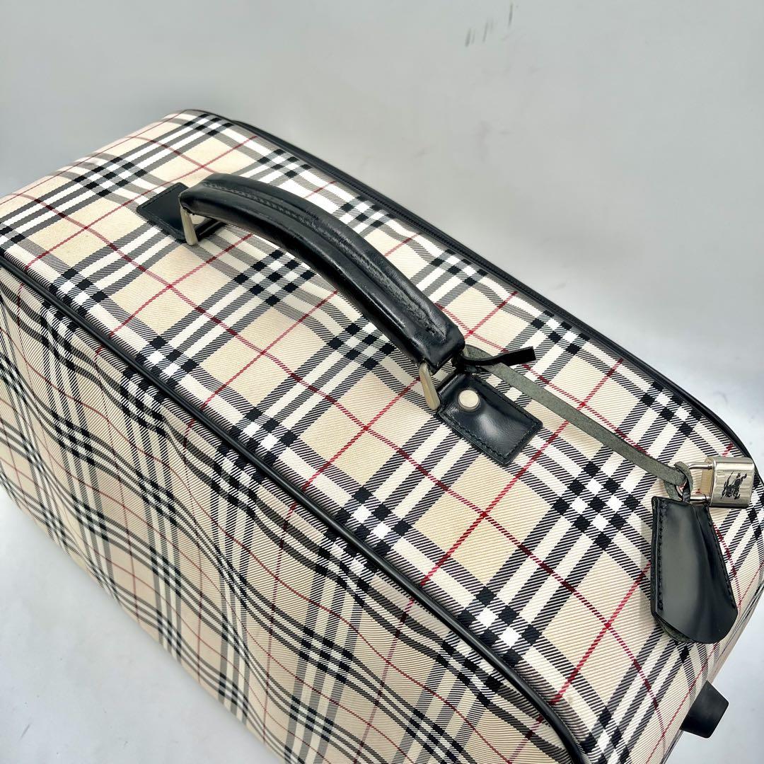 【極美品/希少】バーバリーブルーレーベル キャリーバッグ ノバチェック 旅行 鞄