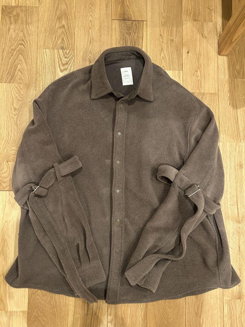 Name. 20AW ブラウン サイドストラップ付シャツ セットアップ