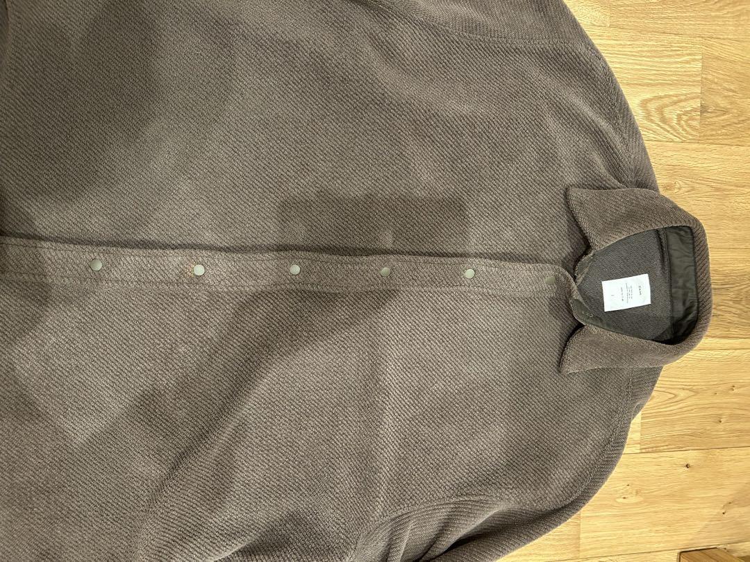Name. 20AW ブラウン サイドストラップ付シャツ セットアップ