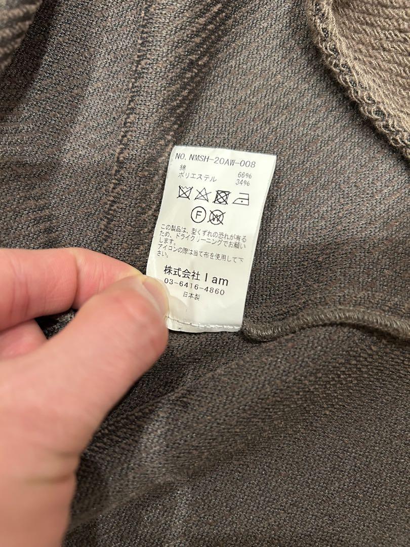 Name. 20AW ブラウン サイドストラップ付シャツ セットアップ