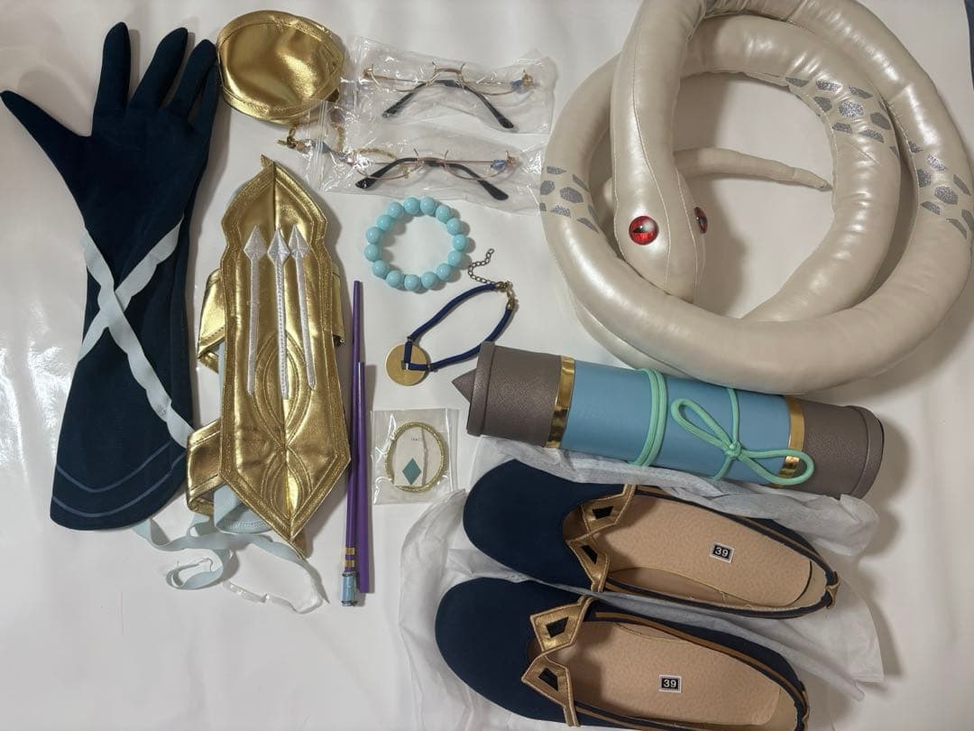 三分妄想 原神 白朮 コスプレ衣装Sサイズ セット