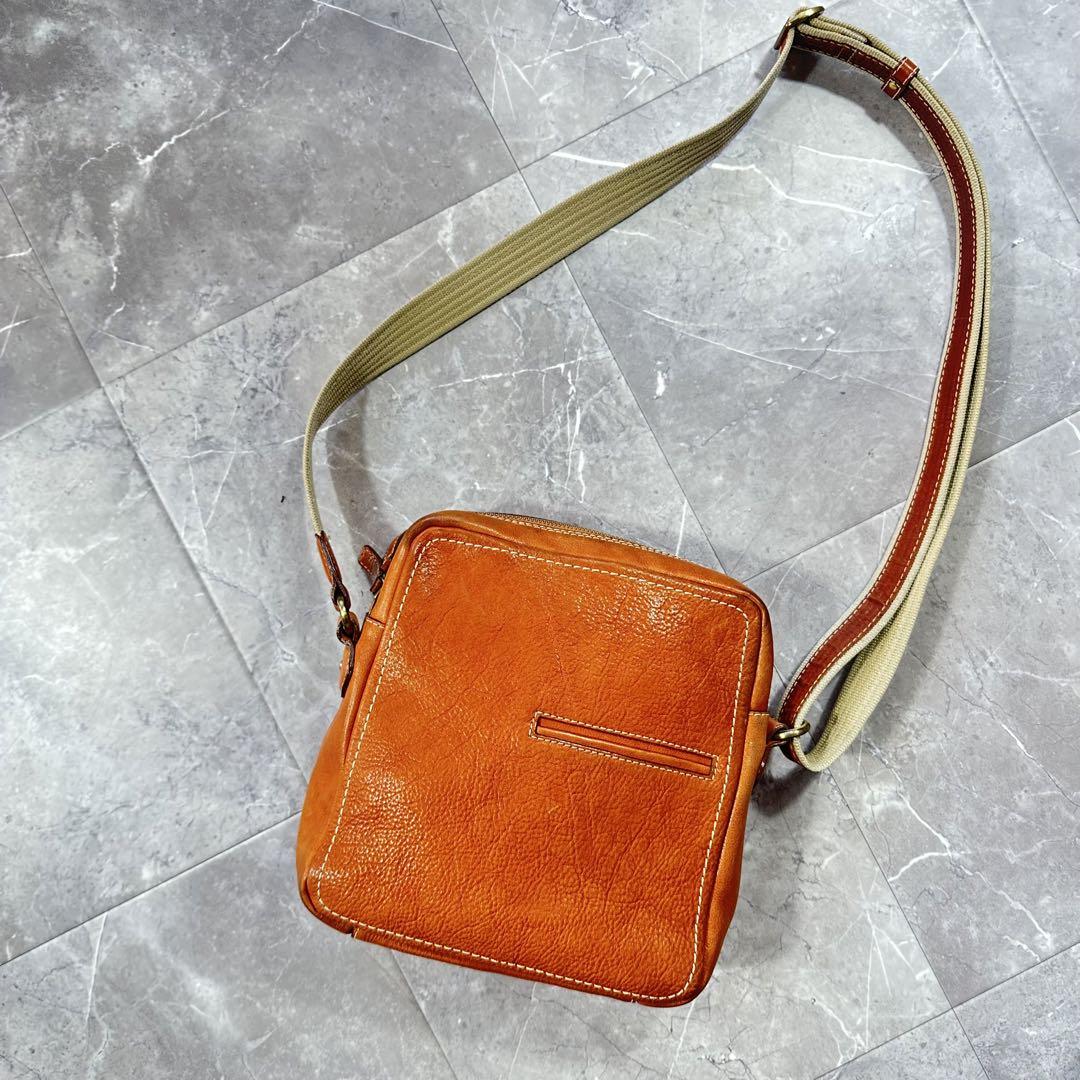 完売品✨土屋鞄 トーンオイルヌメ ジップトップ ショルダーバッグ