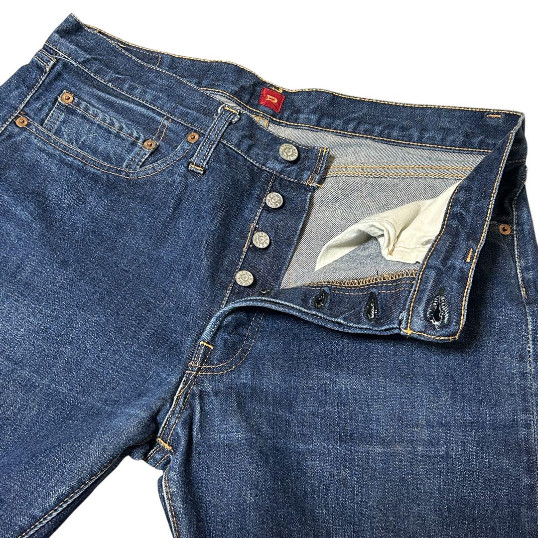 美品　RESOLUTE 710 W34 デニム　日本製　セルビッチ　濃紺