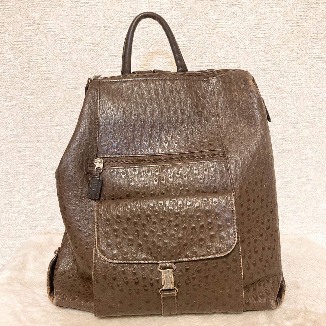 美品✨希少 レア バックパック リュック キャメルブラウン茶 - バッグ