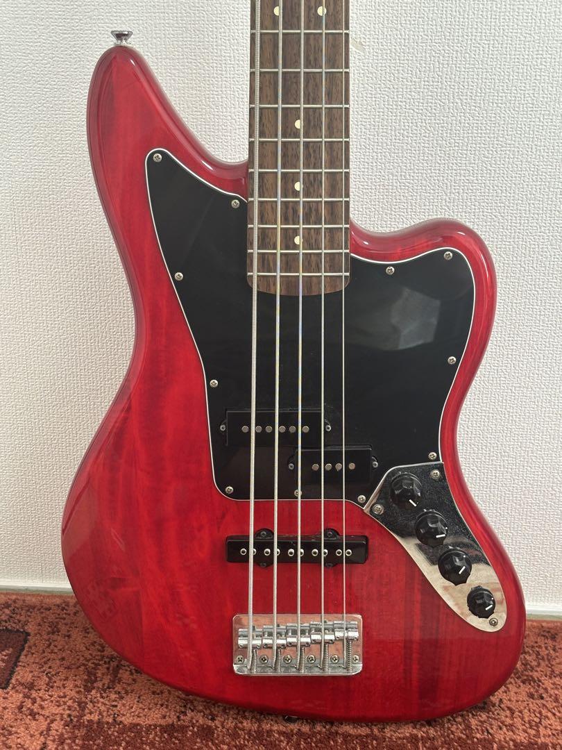 SQUIER JAGUAR BASS 5弦ベース レッド SQUIER JAGUAR BASS 5弦ベース レッド