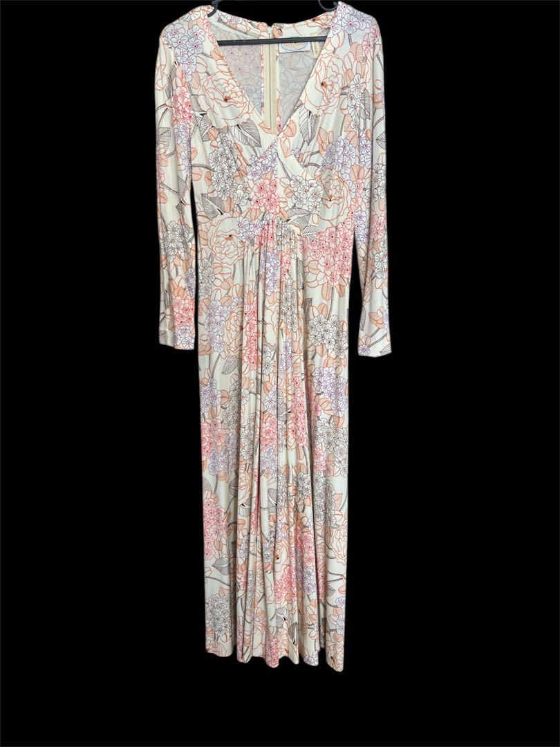 70s ヴィンテージ 花柄 ワンピース vintage