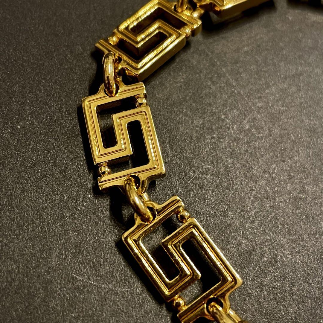 VERSACE ヴェルサーチ グレカマニア ブレスレット ゴールド　メデューサ