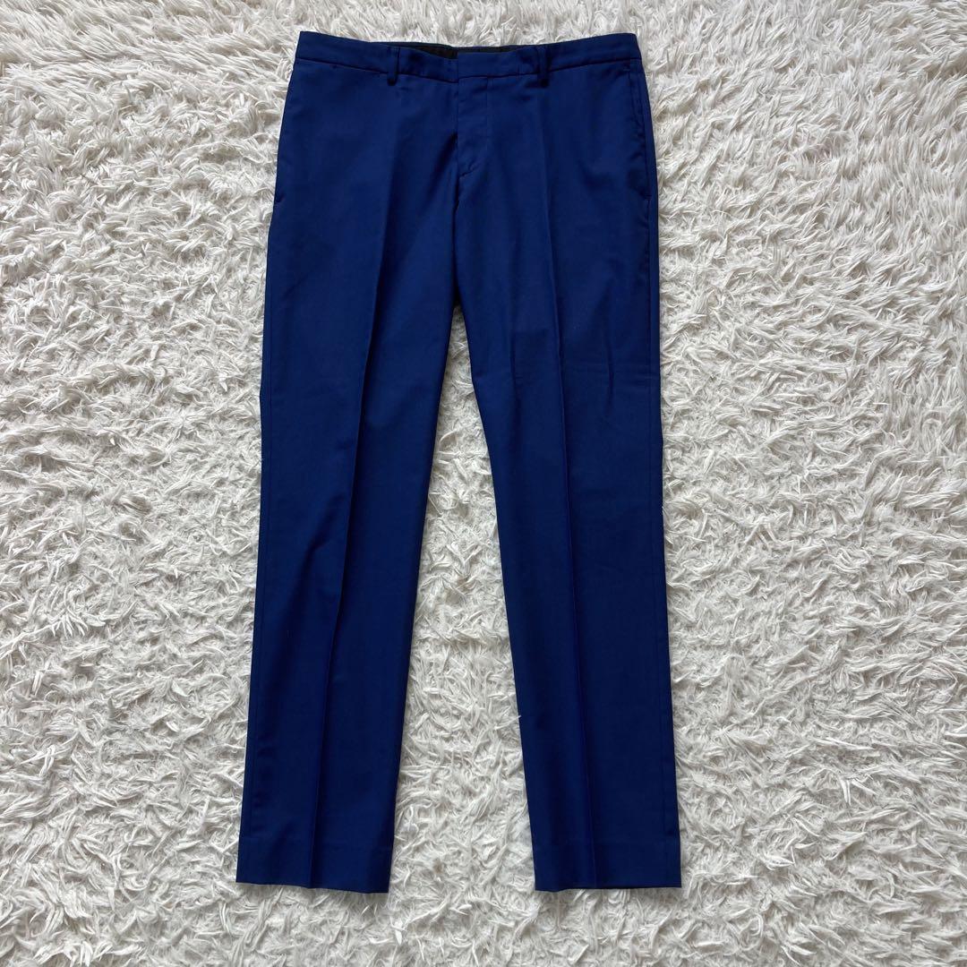 美品 ZARA MAN ザラ セットアップ ビジネススーツ ブルー EUR48