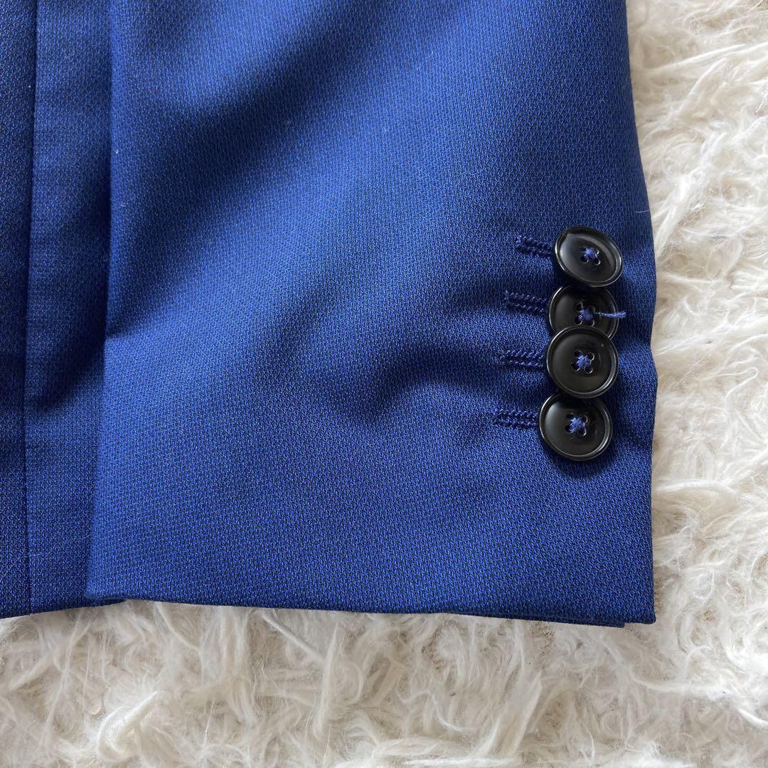美品 ZARA MAN ザラ セットアップ ビジネススーツ ブルー EUR48