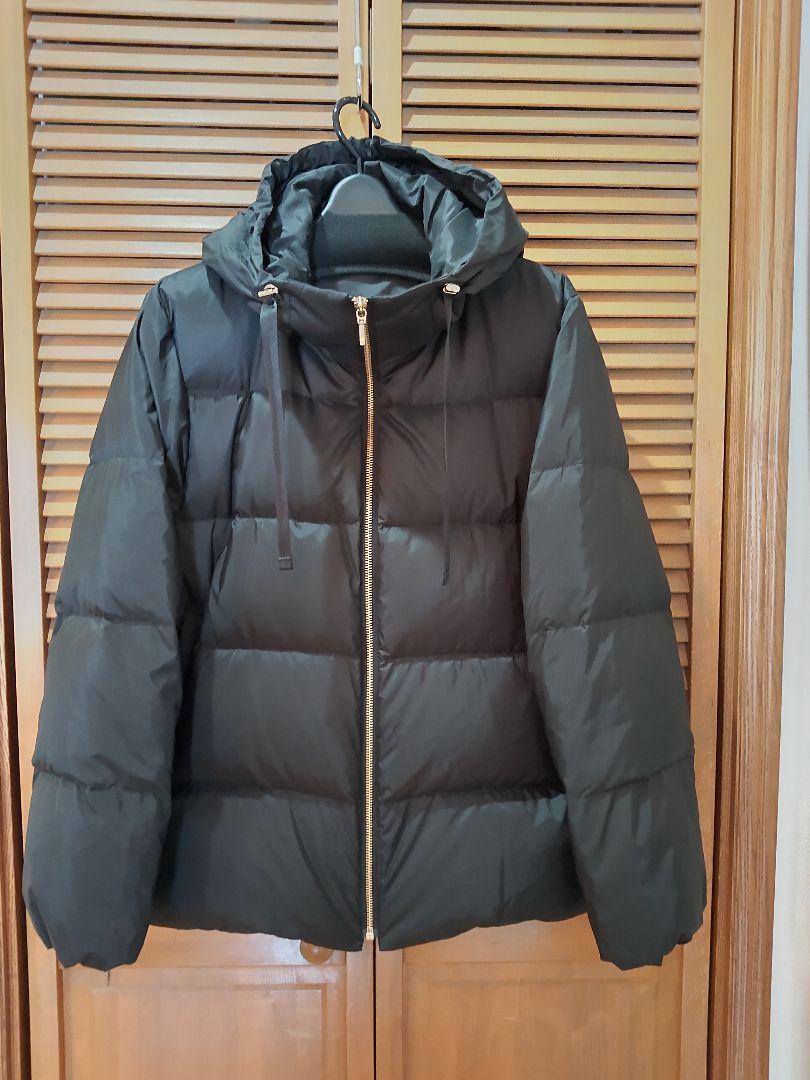 新品◆【洗える】シレータフタ コンパクト ダウンコートブラック(38)