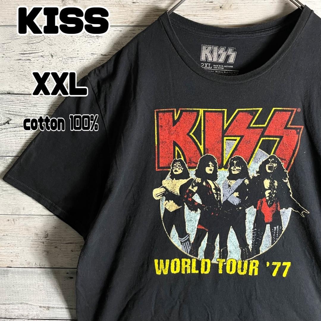 KISS WORLD TOUR '77 Tシャツ 黒　メンズXXL　公式