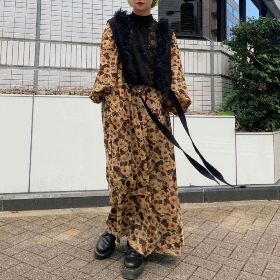 ☆新品タグ付き☆FUMIE=TANAKA flower velvet op