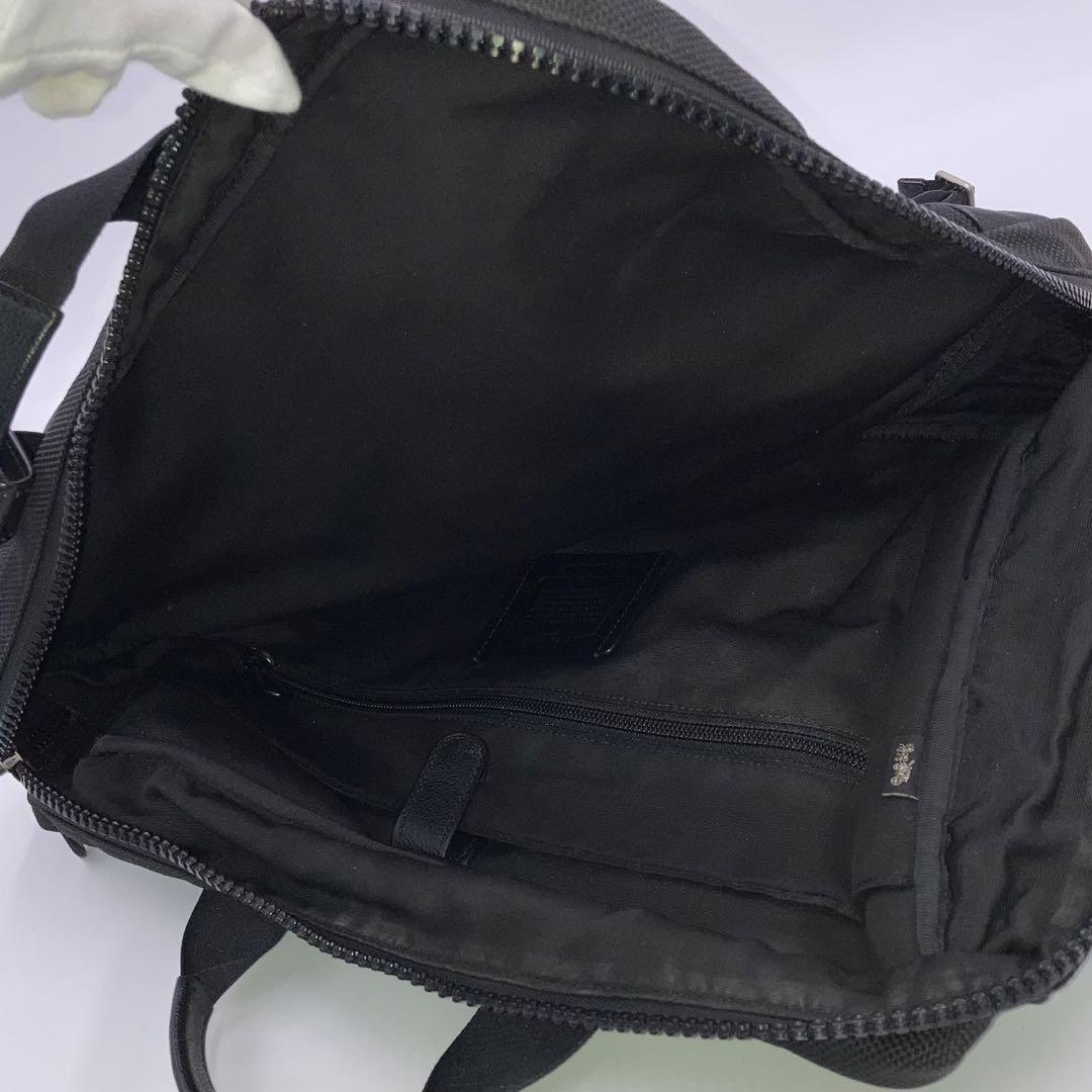 未使用級✨コーチ リュック 3way ビジネス A4 ブラック ナイロン