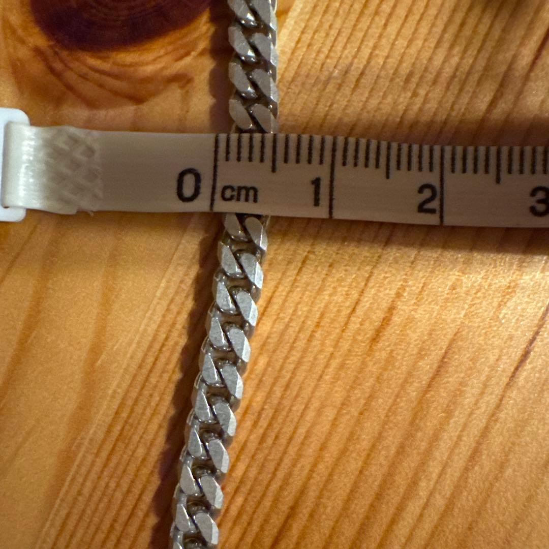 シルバー925 6面ダブル 喜平ネックレス 長さ約50cm 幅4mm シルバー925 6面ダブル 喜平ネックレス 長さ約50cm 幅4mm