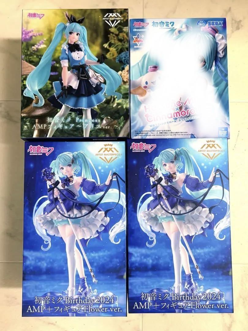 初音ミク　AMP birthday シナモンロール　アリス　セット　フィギュア