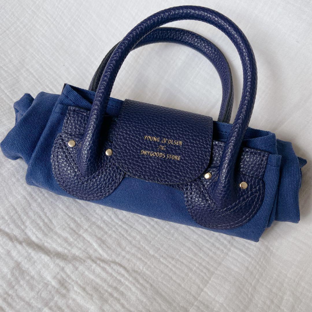 YOUNG & OLSEN トートバッグ ネイビー - メルカリ