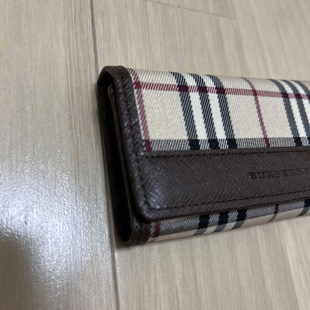新品同様★バーバリー 5連キーケース ノバチェック ダークブラウン ユニセックス 新品未使用 BURBERRY バーバリー ノバチェック 5連キーケース