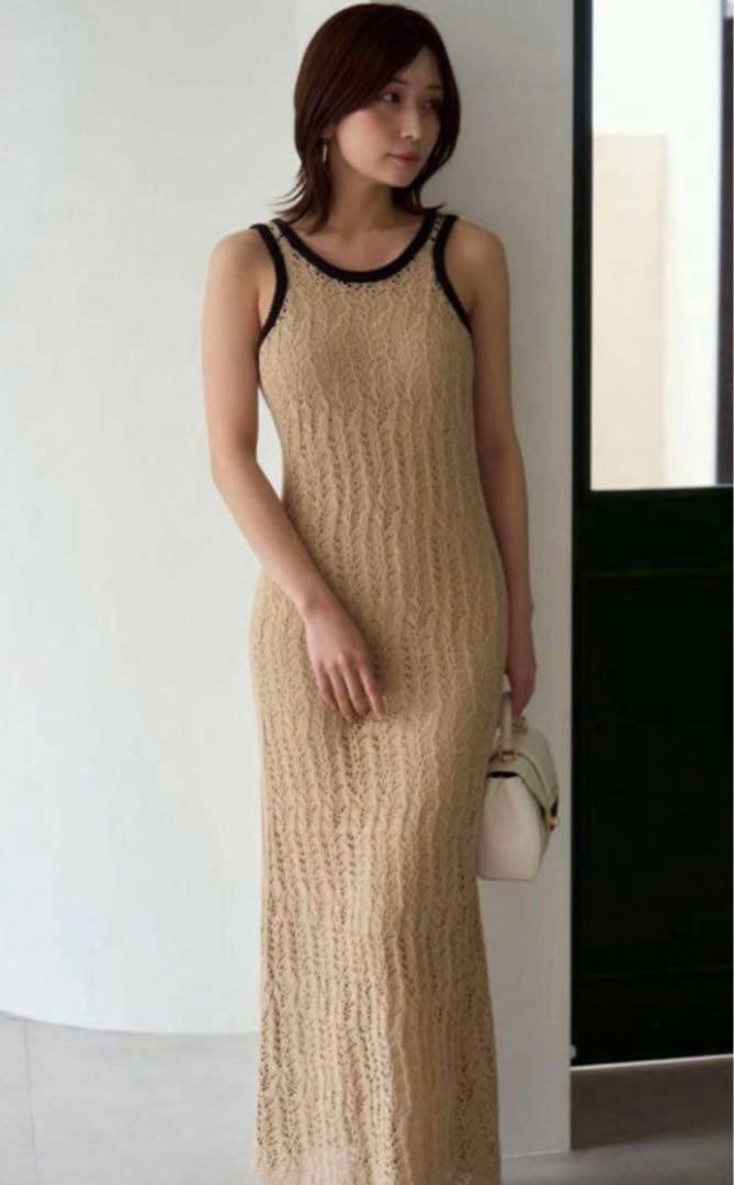 【新品】frayid メッシレースアメスリニットワンピース