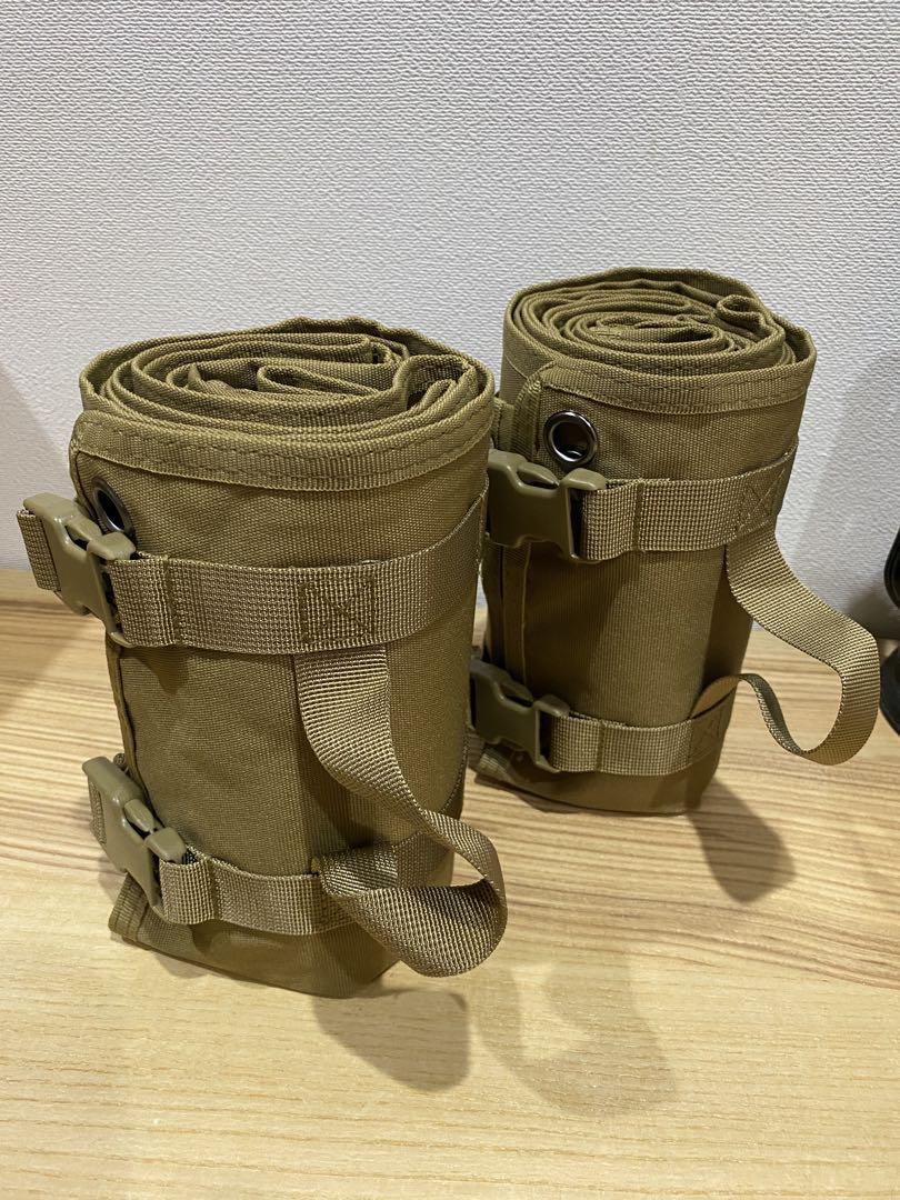 2個セット キャンプ シート グランド マット カーキ コヨーテ アーミー 撥水