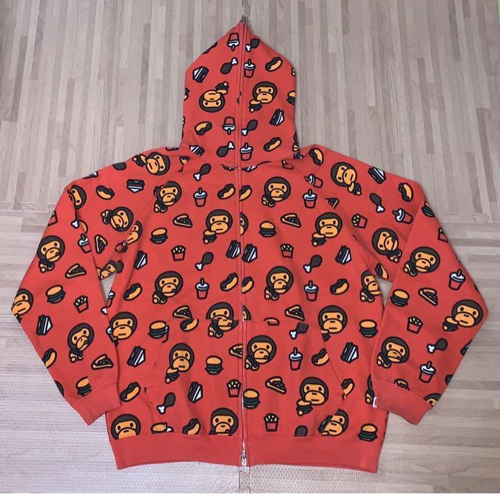 ★激レア★APE ハンバーガー マイロ パーカー L kaws シャークパーカー