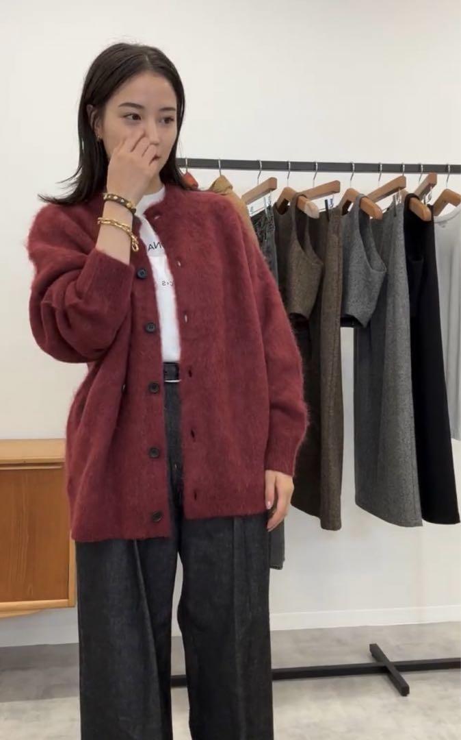 CLANE MOHAIR LOOSE KNIT CARDIGAN