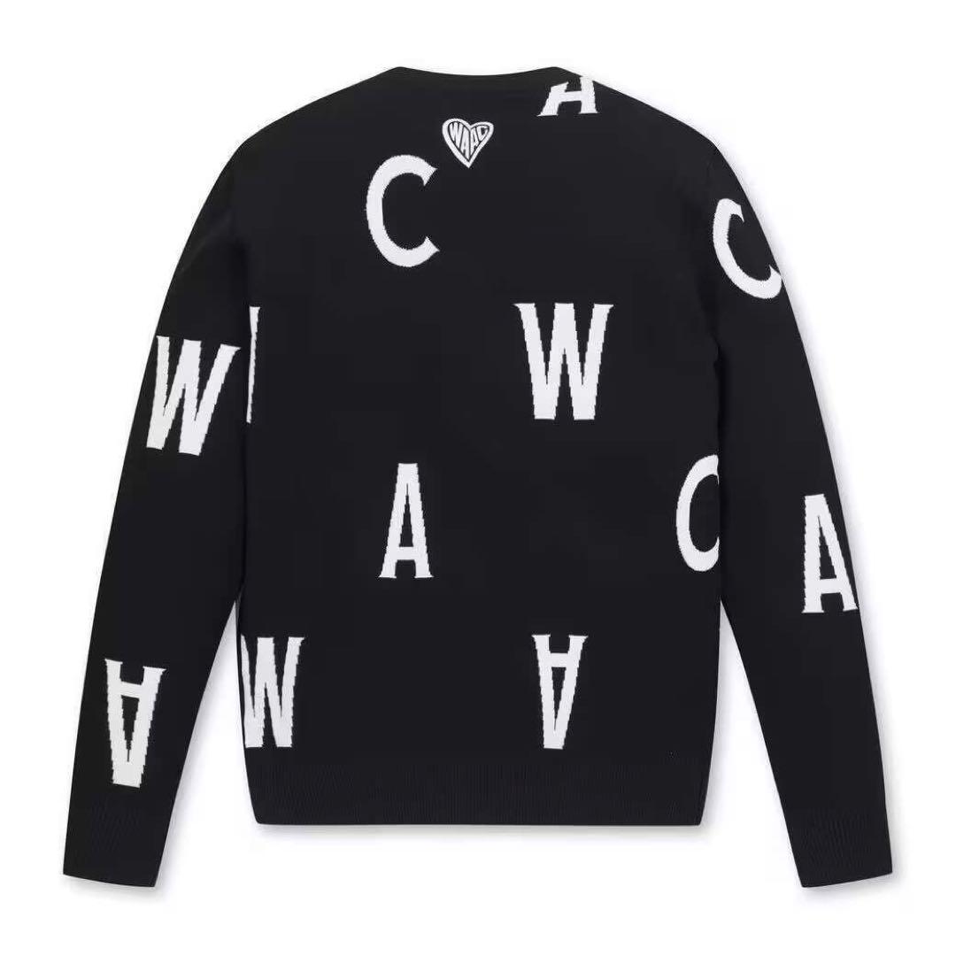 WAAC ゴルフウェア メンズ 長袖ニット セーター トップス WAAC ゴルフウェア メンズ 長袖ニット セーター トップス