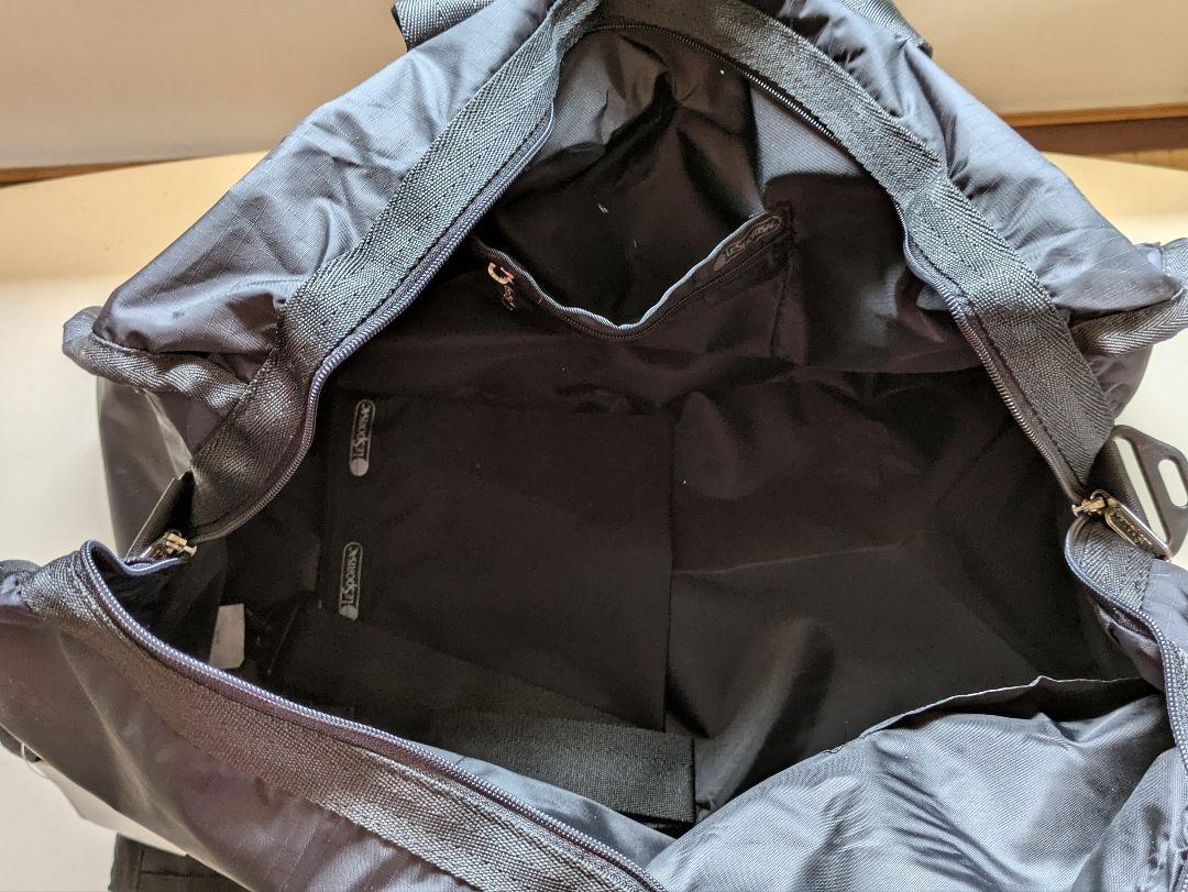 LeSportsac ブラック無地 ボストンバッグ