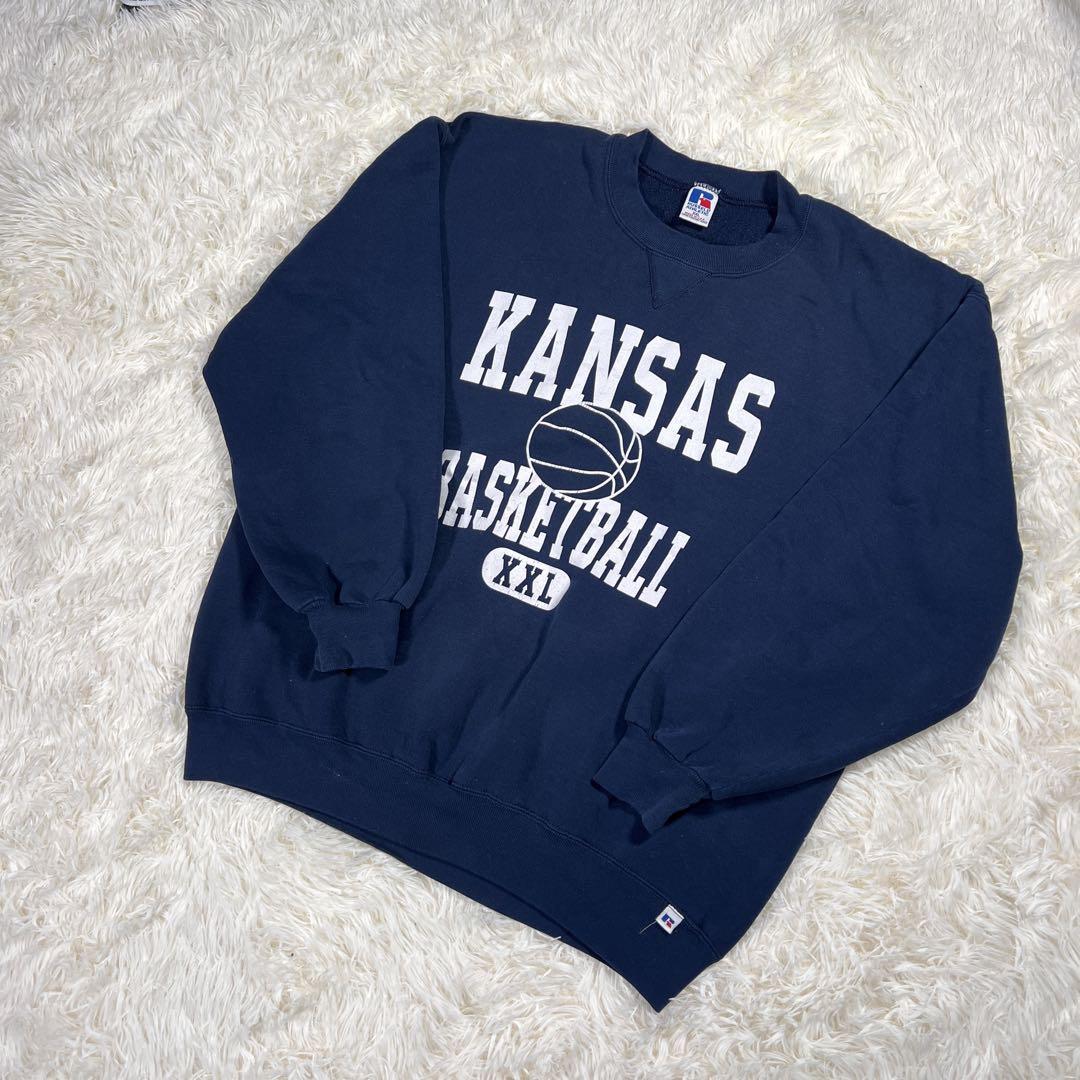 【USA製】RUSSLL ATHLETIC スウェット ネイビー 裏起毛