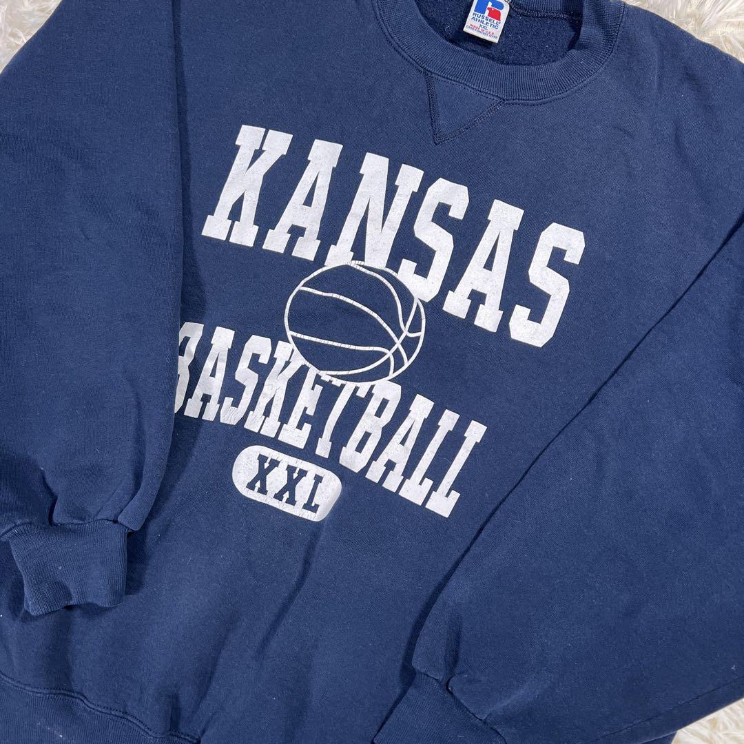 【USA製】RUSSLL ATHLETIC スウェット ネイビー 裏起毛