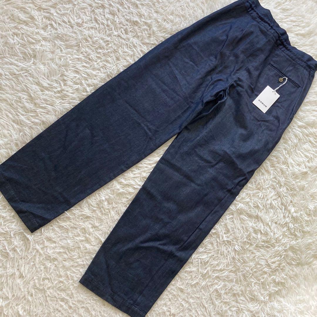 ［美品］CABaN カジュアルパンツ インディゴブルー XS