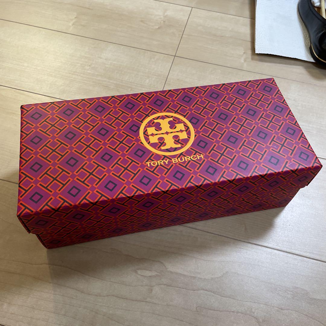 【靴裏以外美品】Tory Burch ブラック フラットシューズ