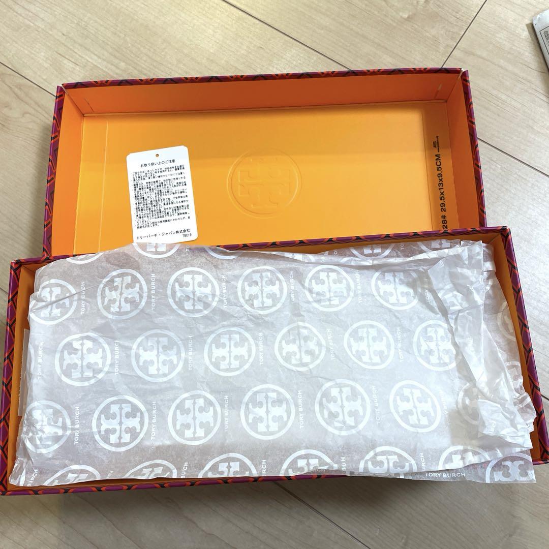 【靴裏以外美品】Tory Burch ブラック フラットシューズ
