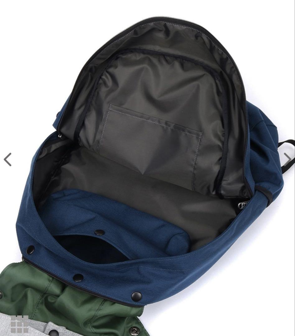 フーデッドデイパックスウェットナイロン H-Gray/Basic Navy