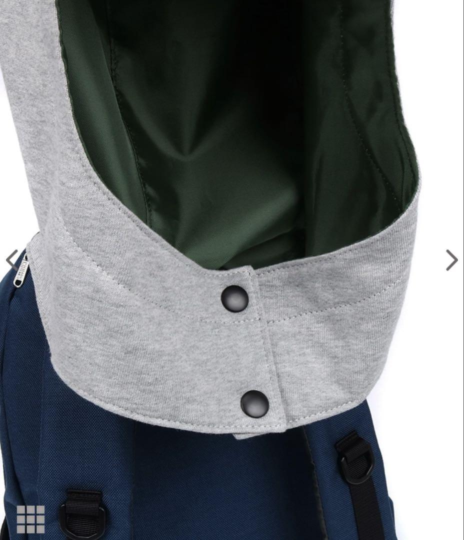 フーデッドデイパックスウェットナイロン H-Gray/Basic Navy