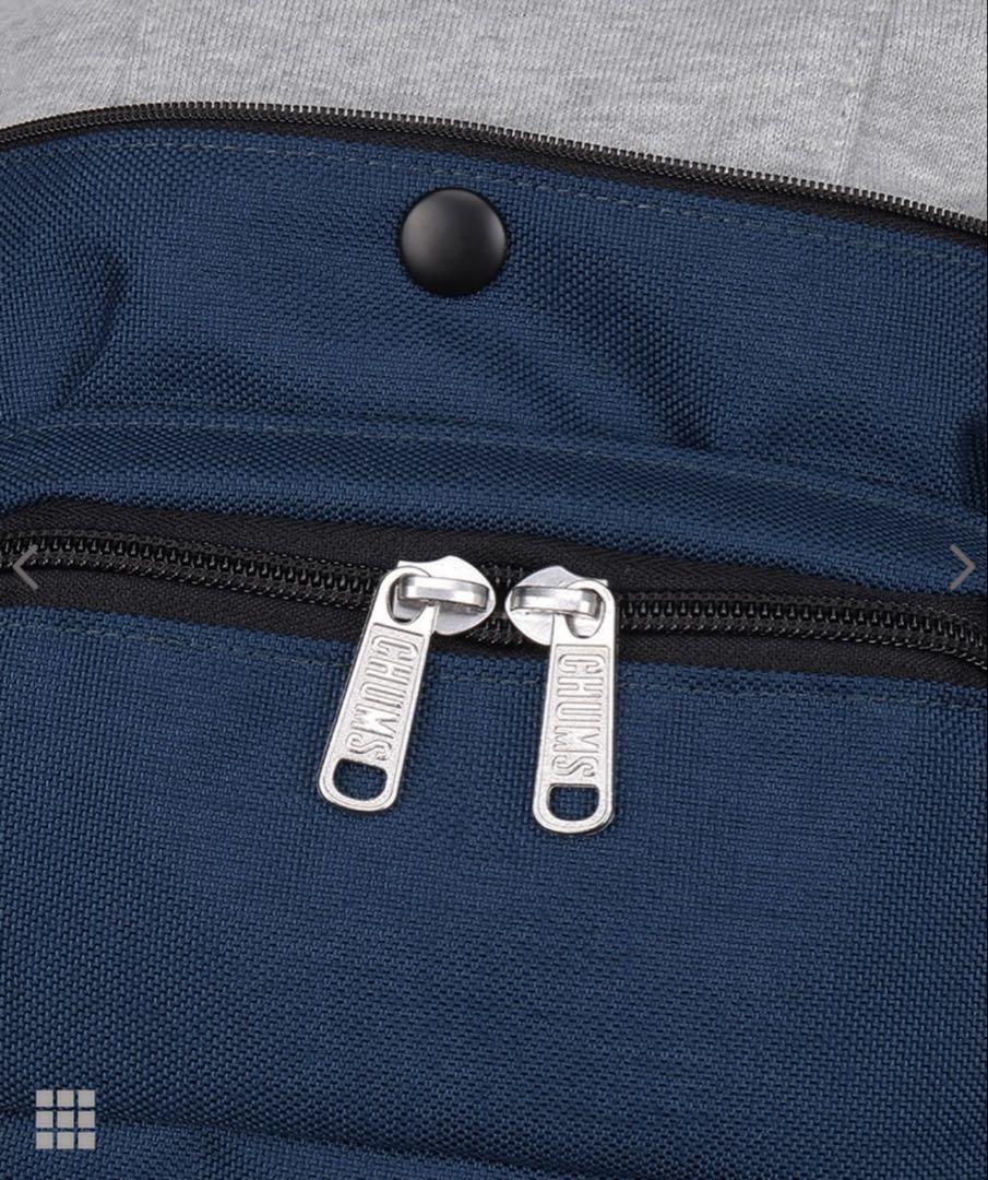 フーデッドデイパックスウェットナイロン H-Gray/Basic Navy