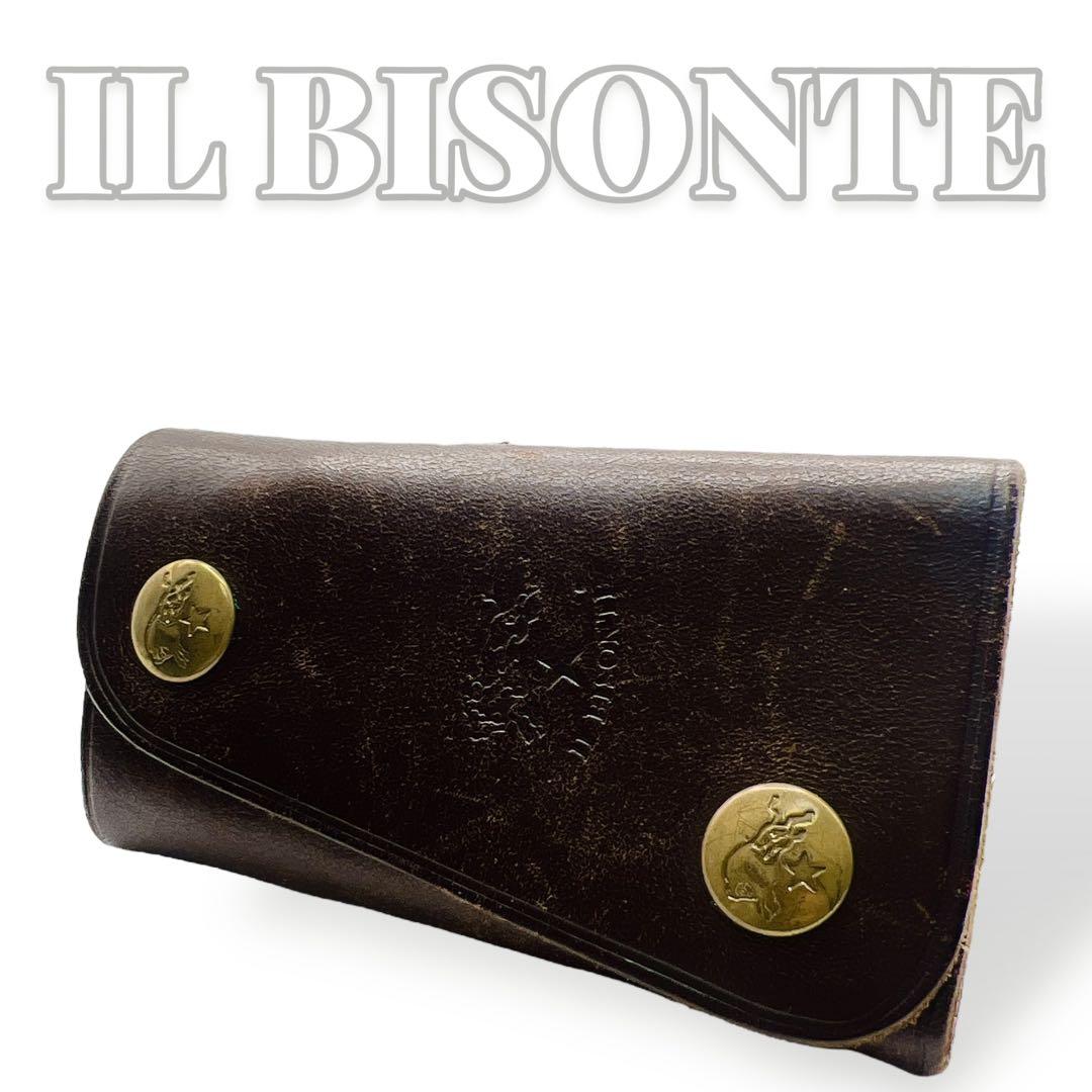 IL BISONTE レザー ブラウン 4連 キーケース 7286