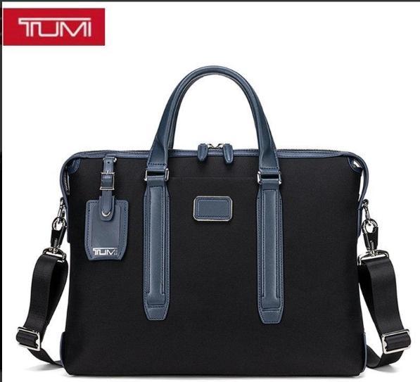 TUMI ビジネスバッグ ブラック/ダークブルー