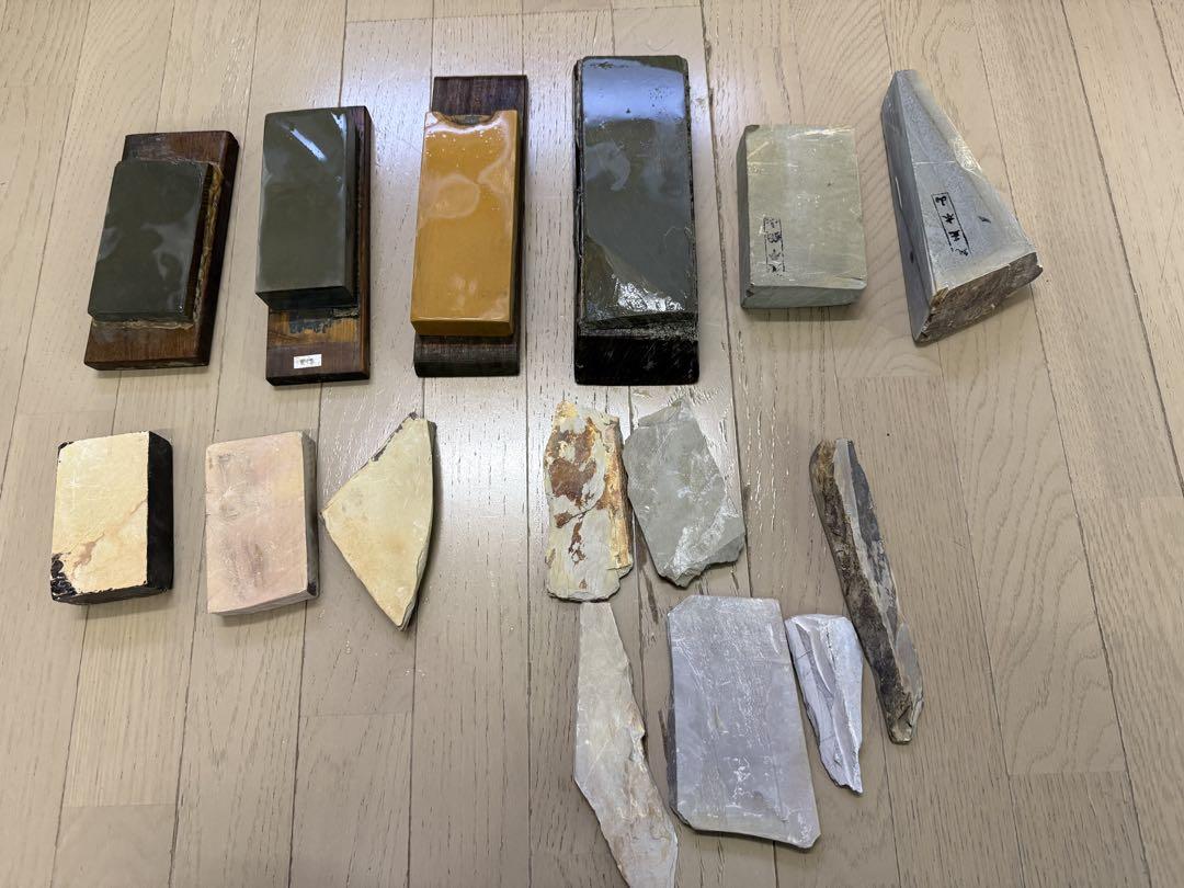 内曇　天然砥石 刀剣研磨用砥石　まとめて　研師放出品　刀剣　砥石　鑿　鉋　包丁