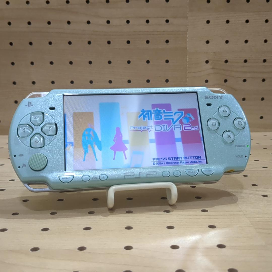動作品 / 点検・整備済み psp2000 本体 ミントグリーン