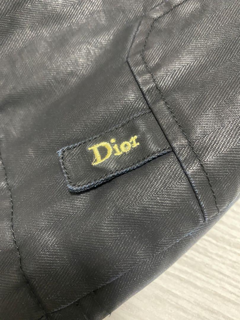 【美品】Dior 黒 ジャケット ライダース 風 ウエスト調整可能