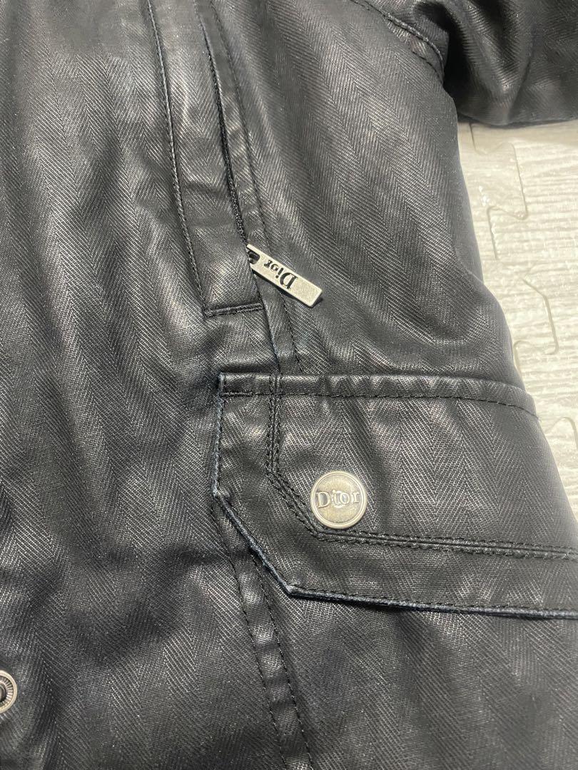 【美品】Dior 黒 ジャケット ライダース 風 ウエスト調整可能