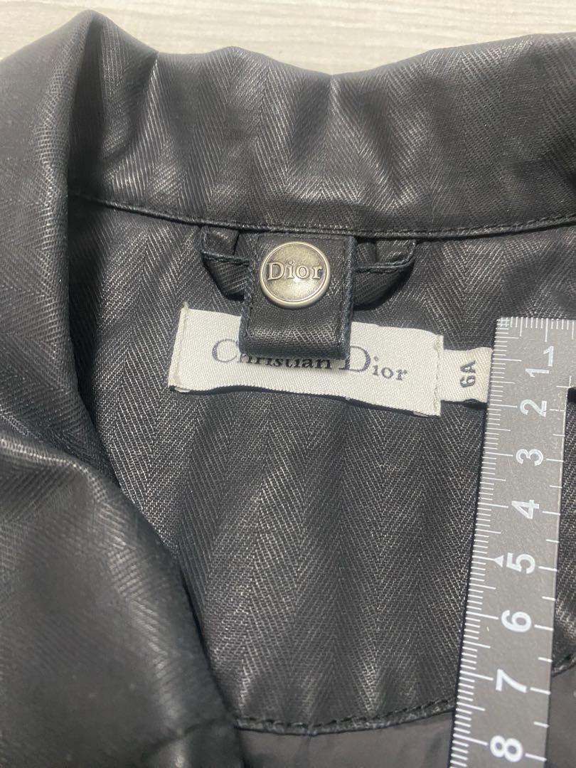【美品】Dior 黒 ジャケット ライダース 風 ウエスト調整可能