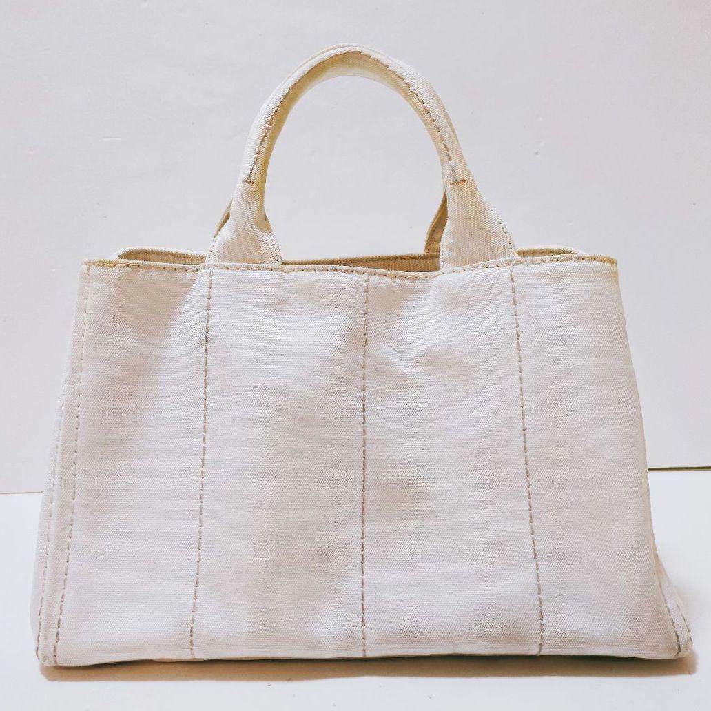 PRADA カナパ Mサイズ ハンドバッグ 2WAY ホワイト 1BG642