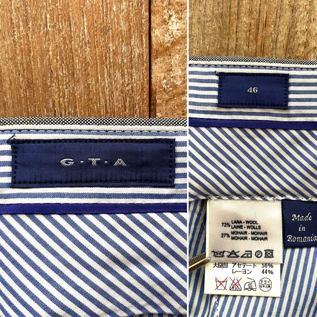 極美品】GTA テーパード ウール スラックス パンツ 46 グレー - メルカリ