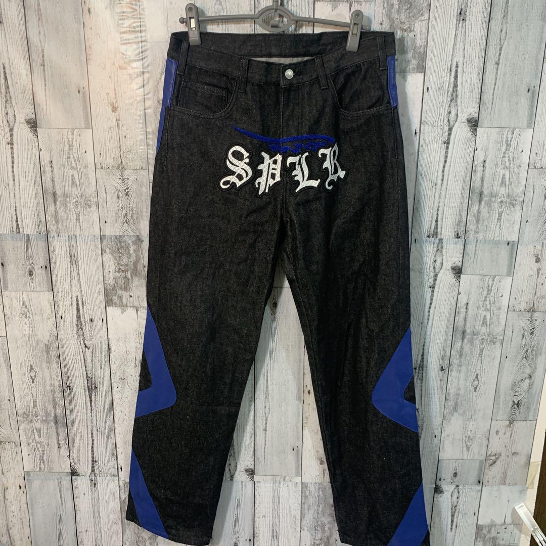 supplier デニムパンツ　青