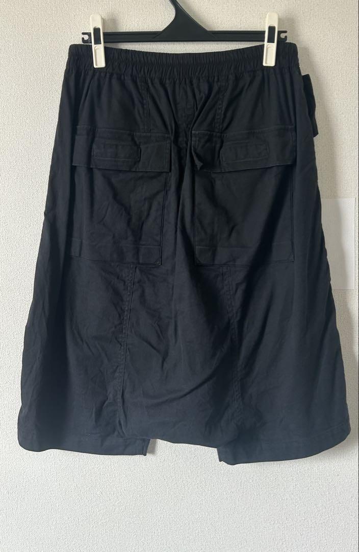 rick owens ドローストリングメンフィスハーフパンツ　ブラック
