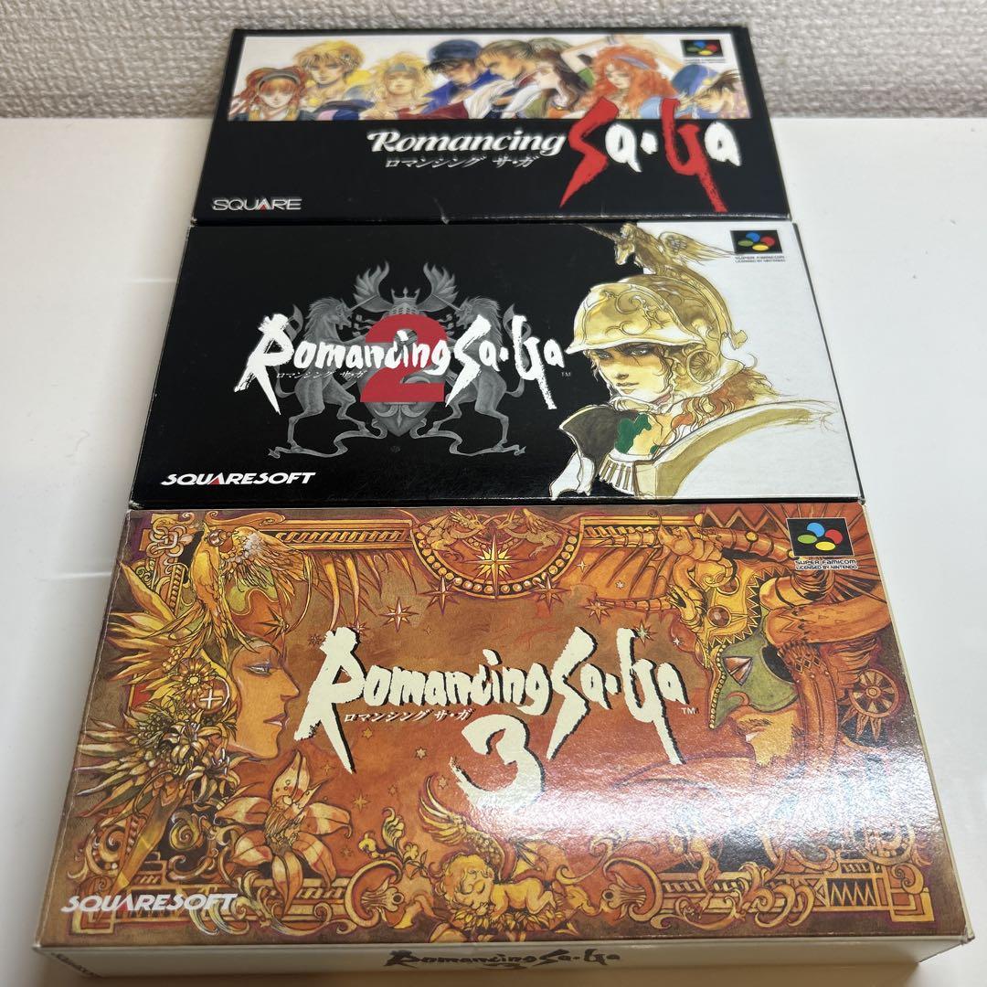 ロマンシングサガ 1.2.3 箱説付き RPG　スーパーファミコンその他機種